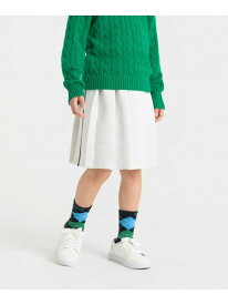 インナーパンツ付き プリーツスカート COMME CA ISM コムサイズム スカート その他のスカート ネイビー ベージュ[Rakuten Fashion]