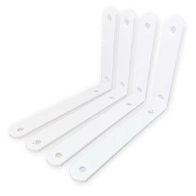 棚受け 金具 ブラケット L字型 4個セット 15×10cm 送料無料