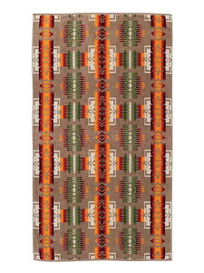 PENDLETON OVERSIZED JACQUARD TOWELS CHIEF JOSEPH K�yXB233-51114-1SZ-KHAKI�z