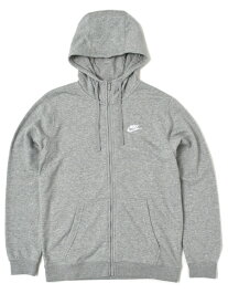 【SALE】NIKE CLUB FRENCH TERRY FZ HOODIE-DARK GREY HT【804392-063-GREY】