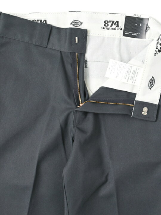 楽天市場】DICKIES 874 WORK PANT-CHARCOAL【874-CH-CHARCOAL-CH 