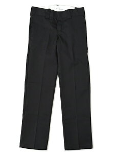 DICKIES FLAT FRONT SLIM WORK PANTS-BLACK�yWP873-BK-BLACK-BK�z