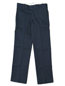 DICKIES FLAT FRONT SLIM WORK PANTS-DARK NAVY�yWP873-DN-D.NAVY-DN�z