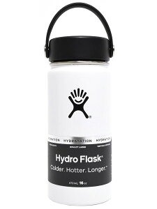 Hydro Flask HYDRATION 16 OZ WIDE MOUTH-WHITEy5089022-01-WHITEz