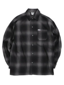 yzCALTOP FL PLAID L/S SHIRT BLACK/CHARCOLyCT-2000FL-BKCH-CHARCOALz