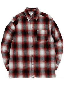 yzCALTOP FL PLAID L/S SHIRT RED/WHITEyCT-2000FL-RDWH-REDz