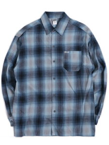 yzCALTOP FL PLAID L/S SHIRT SKY BLUE/GREYyCT-2000FL-SBGY-LIGHT BLUEz
