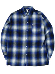 yzCALTOP FL PLAID L/S SHIRT ROYAL BLUE/WHITEyCT-2000FL-RBWH-BLUEz