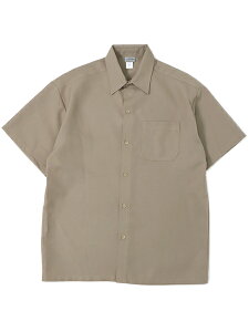 CALTOP PLAIN S/S WORK SHIRT�yCT-1000PLSS-KH-KHAKI�z