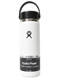Hydro Flask HYDRATION 20 OZ WIDE MOUTH-WHITE�y5089024-01-WHITE�z