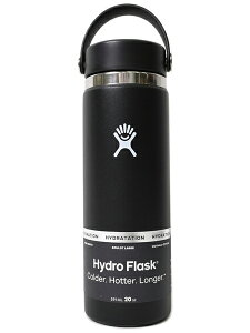 Hydro Flask HYDRATION 20 OZ WIDE MOUTH-BLACK�y5089024-20-BLACK�z