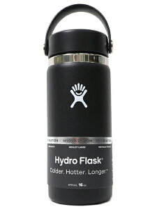 Hydro Flask HYDRATION 16 OZ WIDE MOUTH-BLACKy5089022-20-BLACKz