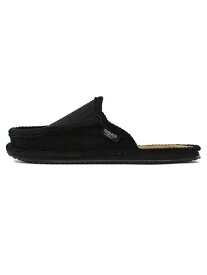 TROOPER AMERICA OPEN HEEL SLIPPERS CORDUROY【KK-011-BK-BLACK】