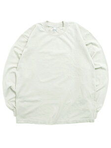 LOS ANGELES APPAREL 6.5oz GARMENT DYED CREW L/S TEE-CEMENT�y1807GD-CMT-BEIGE�z