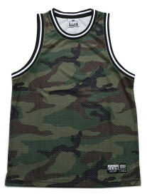 PRO CLUB CAMO CLASSIC BASKETBALL JERSEY GRN CAMO【11PC0203-GRC-WOODLAND CAMO】