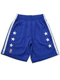 【送料無料】MITCHELL & NESS SWINGMAN SHORTS BULLETS 1996-1997【SMSHCP19070-BLUE】