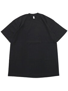 LOS ANGELES APPAREL 6.5oz GARMENT DYED CREW TEE-BLACK�y1801GD-BLK-BLACK�z