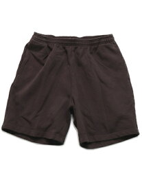 LOS ANGELES APPAREL 14oz GD HEAVY FLEECE MID SHORT-CHOCOLATE【HF02GD-CHO-BROWN】