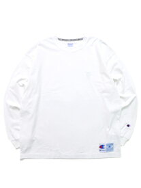 【SALE】CHAMPION ACTION STYLE COTTON USA L/S TEE【C3-V414-010-WHITE】