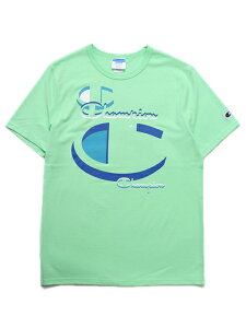 �yMEGA SALE�zCHAMPION HERITAGE GRAPHIC TEE-ICED GREEN TEA�yGT19Y0812058F-LIGHT GREEN�z