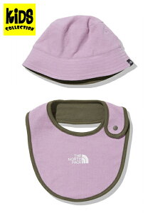 ySALEzyKIDSzTHE NORTH FACE BABY HAT & BIB SETyNNB02211-MP-PINKz