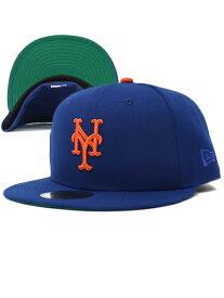 NEW ERA 59FIFTY CS METS UV/GRN FBM BLU/ORG【70740145-BLUE】