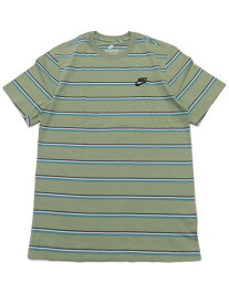 【SALE】NIKE AS M NSW TEE CLUB STRIPE-OIL GREEN【DZ2986-386-GREEN】