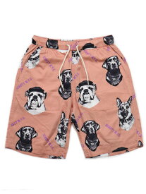 【SALE】SCHOTT HAWAIIAN SHORTS DOG【782-3113006-150-ORANGE】