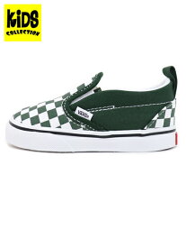 【KIDS】VANS TODDLER SLIP-ON V MOUNTAIN VIEW【VN0A3488BD6-GREEN】