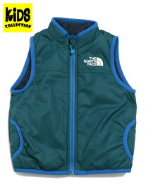 【SALE】【KIDS】THE NORTH FACE BABY REVERSIBLE COZY VEST【NYB82345-AE-GREEN】