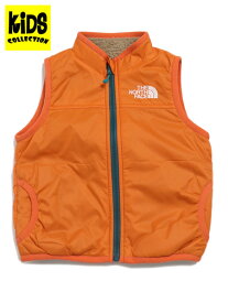 【SALE】【KIDS】THE NORTH FACE BABY REVERSIBLE COZY VEST【NYB82345-MD-ORANGE】