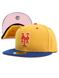 NEW ERA 59FIFTY CS METS YEL/BLU/ORG UV/PINK FBM【70797201-YELLOW】