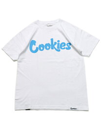 COOKIES CLOTHING ORIGINAL LOGO TEE WHITE/COOKIES BLUE【1564T6661-WHCBL-WHITE】