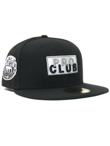 �y���������zPRO CLUB NEW ERA 59FIFTY FITTED BOX LOGO HAT�yNEWF5950-BLK-BLACK�z