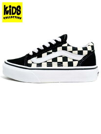 【KIDS】VANS KIDS UY OLD SKOOL PRIMARY CHECK BLK/WHT【VN0A38HBP0S-BLACK】