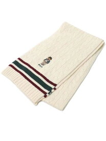 【送料無料】POLO RALPH LAUREN CRICKET BEAR CABLE KNIT SCARF【PC1157-105-CREAM】