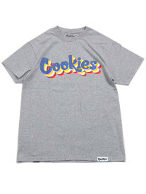 COOKIES CLOTHING PALISADES TEE HEATHER GREY/WHITE【CM241TSP101-HGW-GREY】