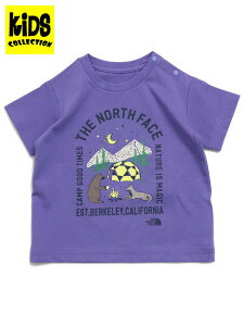 yCLEARANCEzyKIDSzTHE NORTH FACE BABY S/S LUMINOUS CAMP GRAPHIC TEEyNTB32472-OV-PURPLEz