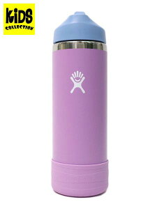 yKIDSzHydro Flask 18 OZ KIDS WIDE MOUTH BOTTLE-ANEMONEy890176-0135-LIGHT PURPLEz