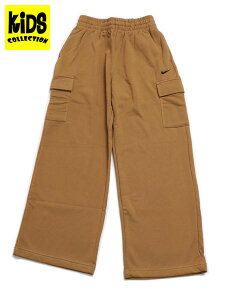 ySALEzyKIDSzNIKE YTH GIRLS NSW DF OVERSIZED FLC PANT-FLAXyFZ5550-224-TANz