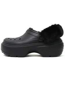 ySALEzcrocs STOMP LINED CLOG BLACKy208546-001-BLACKz