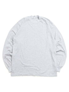 LOS ANGELES APPAREL 6.5oz GARMENT DYED CREW L/S TEE-ASH�y1807GD-ASH-GREY�z
