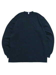 LOS ANGELES APPAREL 6.5oz GARMENT DYED CREW L/S TEE-NAVY�y1807GD-NVY-NAVY�z