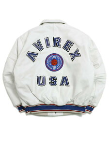 ySALEzyzAVIREX NBA ALL TEAM LEATHER JACKETy783-5150014-030-WHITEz