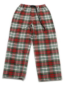 �yCLEARANCE�zMANASTASH WASHED PLAID STRING PANTS RED�y792-5110003-100-RED�z