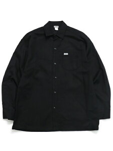 CALTOP FL PLAIN L/S WORK SHIRTyCT-2000PLLS-BK-BLACKz