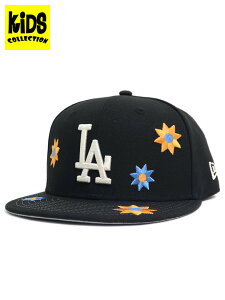 yKIDSzNEW ERA YOUTH 9FIFTY FLOWER EMBROIDERY DODGERSy14392001-BLACKz