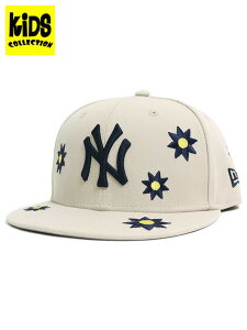 yKIDSzNEW ERA YOUTH 9FIFTY FLOWER EMBROIDERY YANKEESy14392000-STONEz