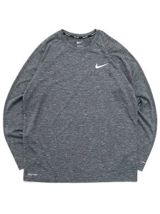 NIKE HEATHER L/S HYDRO GUARD BLACKyNESSA590-N001-CHARCOALz