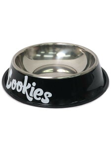 COOKIES CLOTHING POWDER COATED STAINLESS STEEL DOG BOWLyCM232AMI14-BK-BLACKz